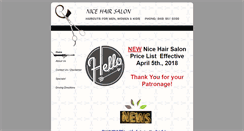 Desktop Screenshot of nicehairsalon.com